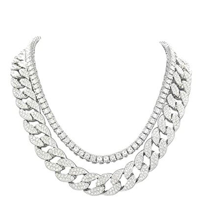 2 chain set (Silver, 20" + 22")