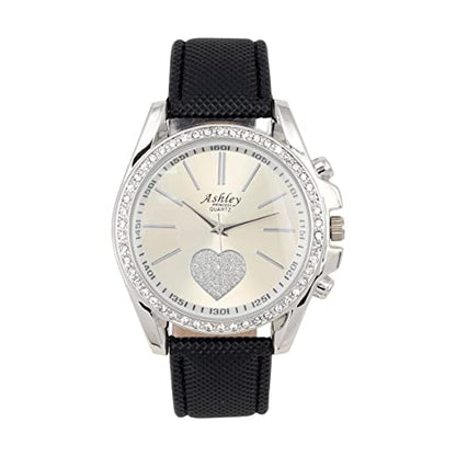 ST10038 Women Wallet Watch Set (Black)