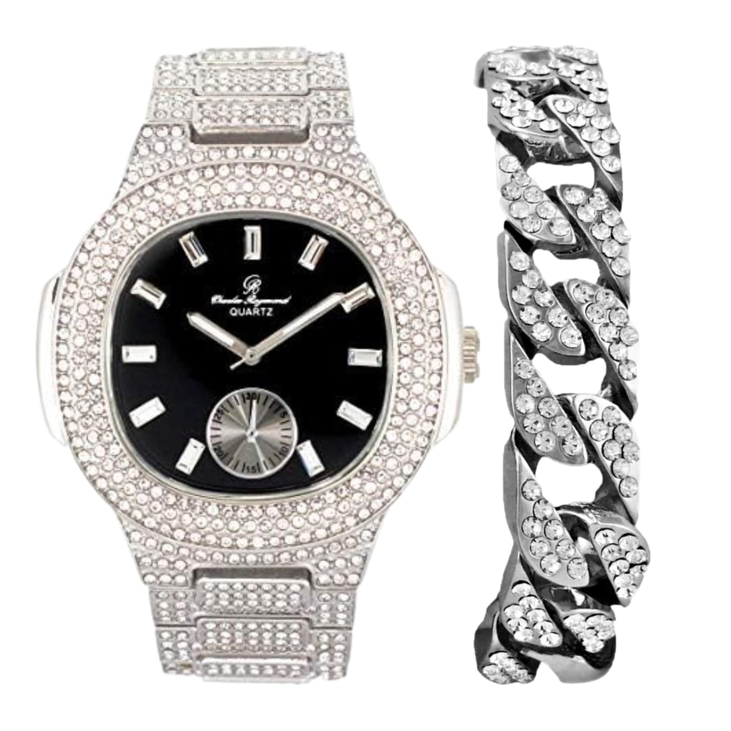 ST10235VO With Cuban Bracelet