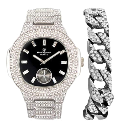 ST10235VO With Cuban Bracelet