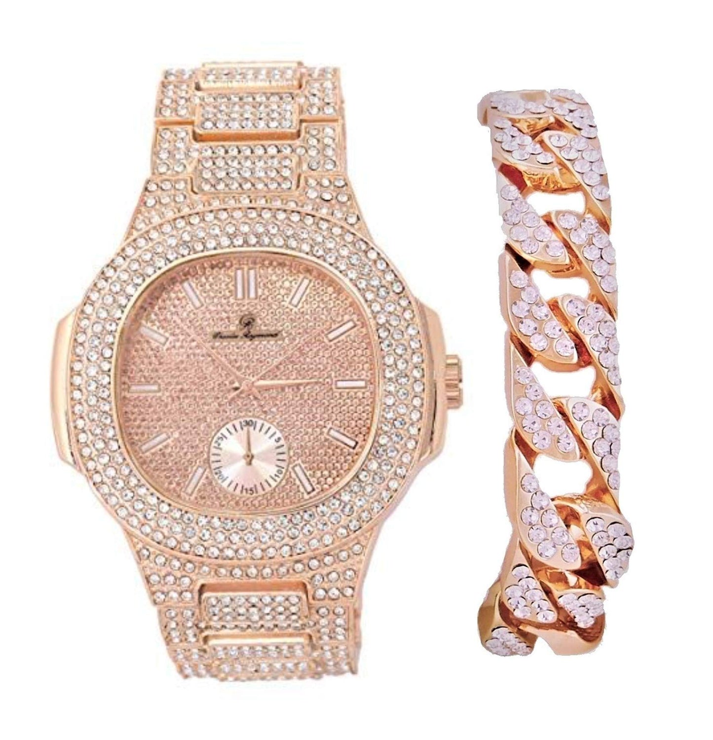 ST10235VO With Cuban Bracelet