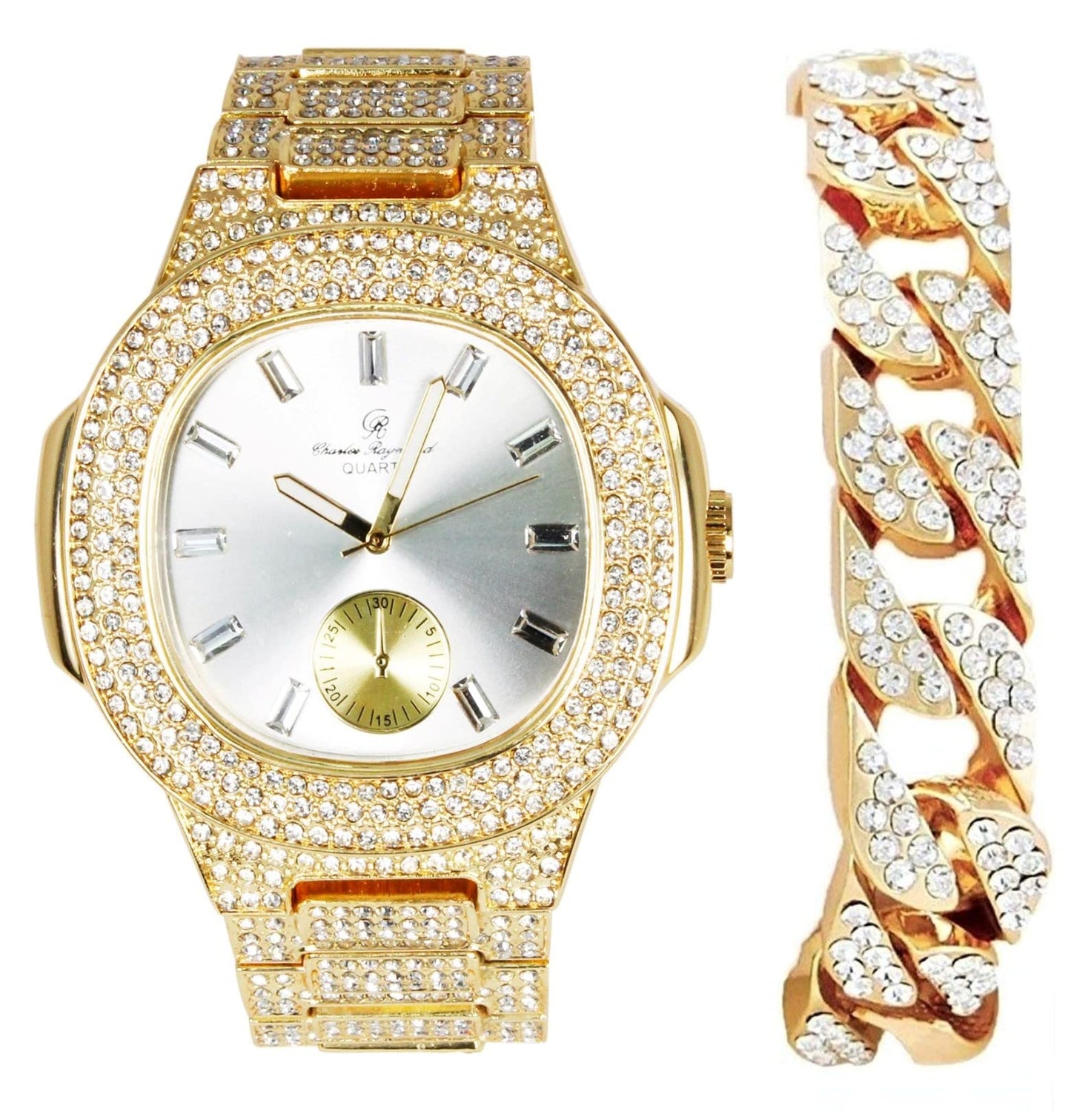 ST10235VO With Cuban Bracelet