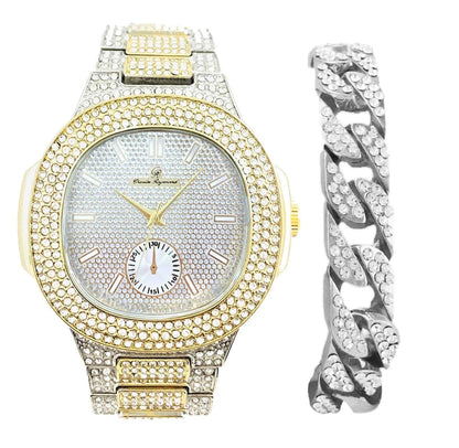 ST10235VO With Cuban Bracelet