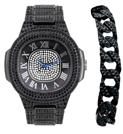 ST10235VO With Cuban Bracelet