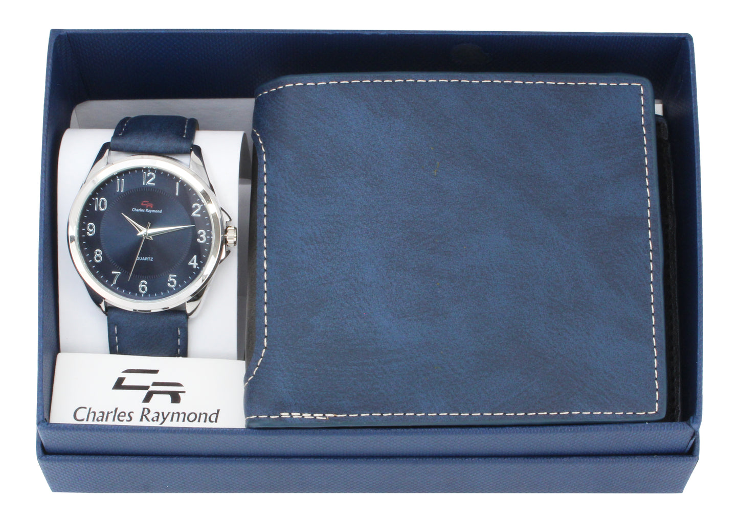 8688-LB Blue Watch with Blue wallet set