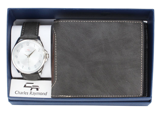 8688-LB Grey Watch with Grey wallet sets