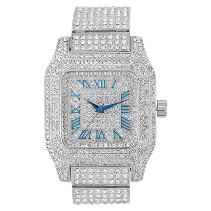 L0513 Square Watch with Cuban