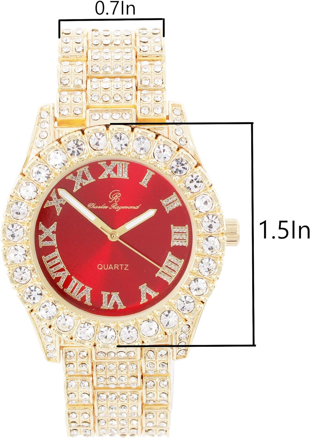 ST10327LA SILVER RED