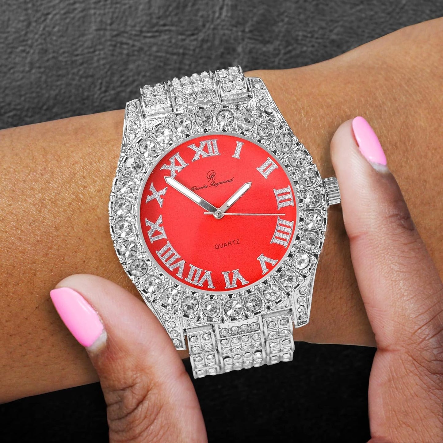 ST10327LA SILVER RED