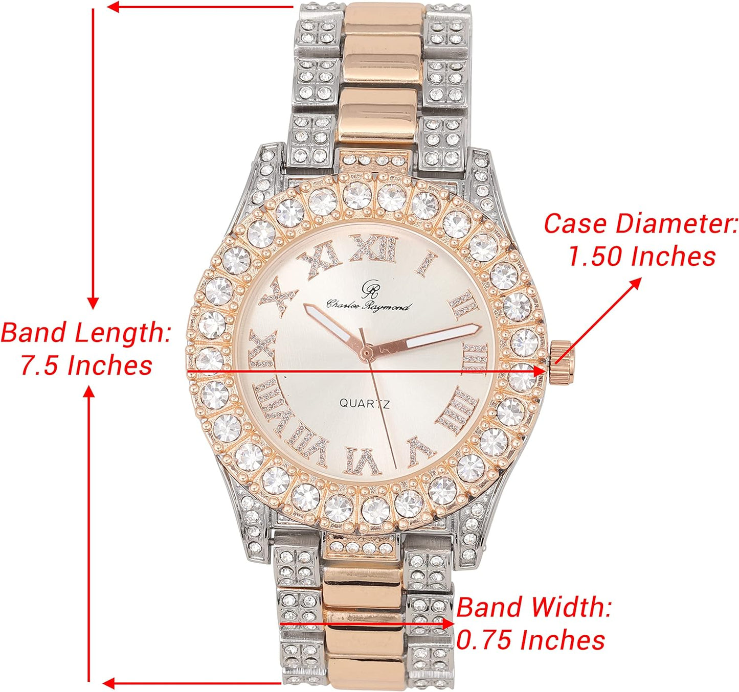 ST10327LA SILVER RED