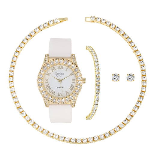 ST10357LA Gold Pure White Set