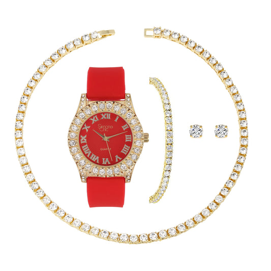 ST10357LA Gold Apple Red Set